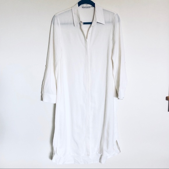 alice + olivia Zoe Mini Collar Button Down Dress - Picture 5 of 8